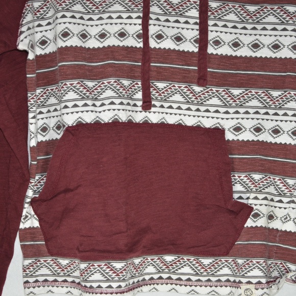 Free Planet Women's Maroon Pullover Hoodie - Picture 3 of 5